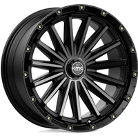 KMC KM102 Signal Black Gray Tinted 20x9 Rims 6x135 Bolt Pattern — Wheels & Rims