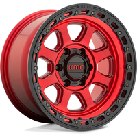 Jante KMC KM548 Chase Rouge Bord Noir - 20x9 - 5x127