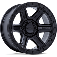 KMC Wheel KM551 Outrun Black - 17x8.5 - 5x127 -10 Offset — Wheels & Rims