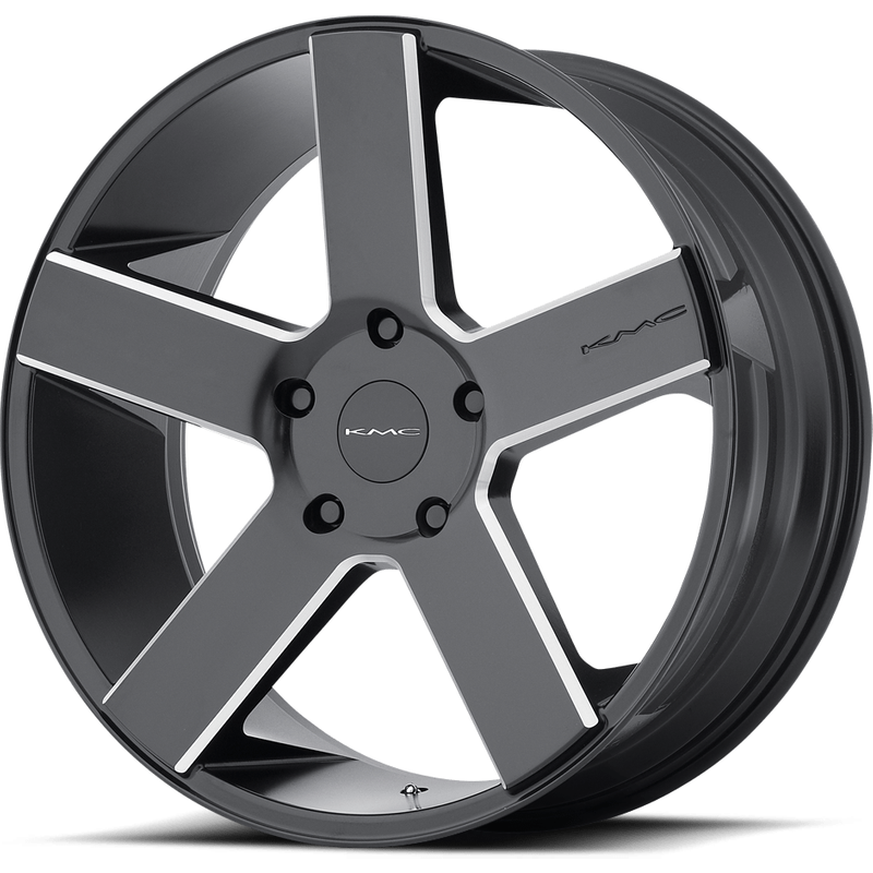 Jante KMC KM690 MC 5 Noir Satiné 22x9 6x139.7 Rims — Roues et jantes
