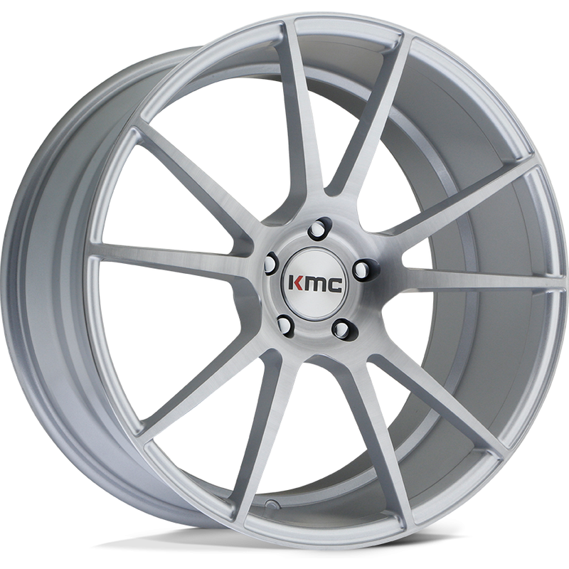 KMC KM709 Flux Machined Silver 20x10 Rims 5x114.3 Bolt Pattern — Wheels & Rims