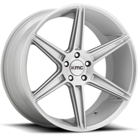 KMC Wheel KM711 Prism Machined Silver - 20x10.5 - 5x114.3 — Wheels & Rims