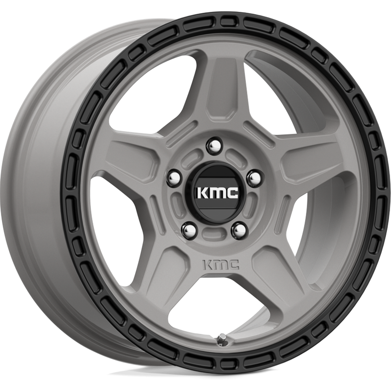 Roues KMC KM721 Alpine Grises avec Noires 16x7 5x114.3 — Roues et jantes