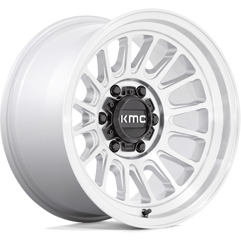 Roues KMC KM724 Impact OL Argent Machiné - 17x8.5 - 5x127 — Roues et jantes