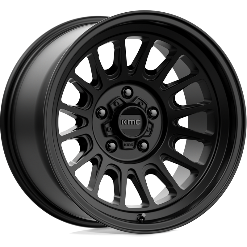 Roues KMC KM724 Impact OL Satin Black - 17x8.5 - 5x127 - 0 Offset — Roues et jantes