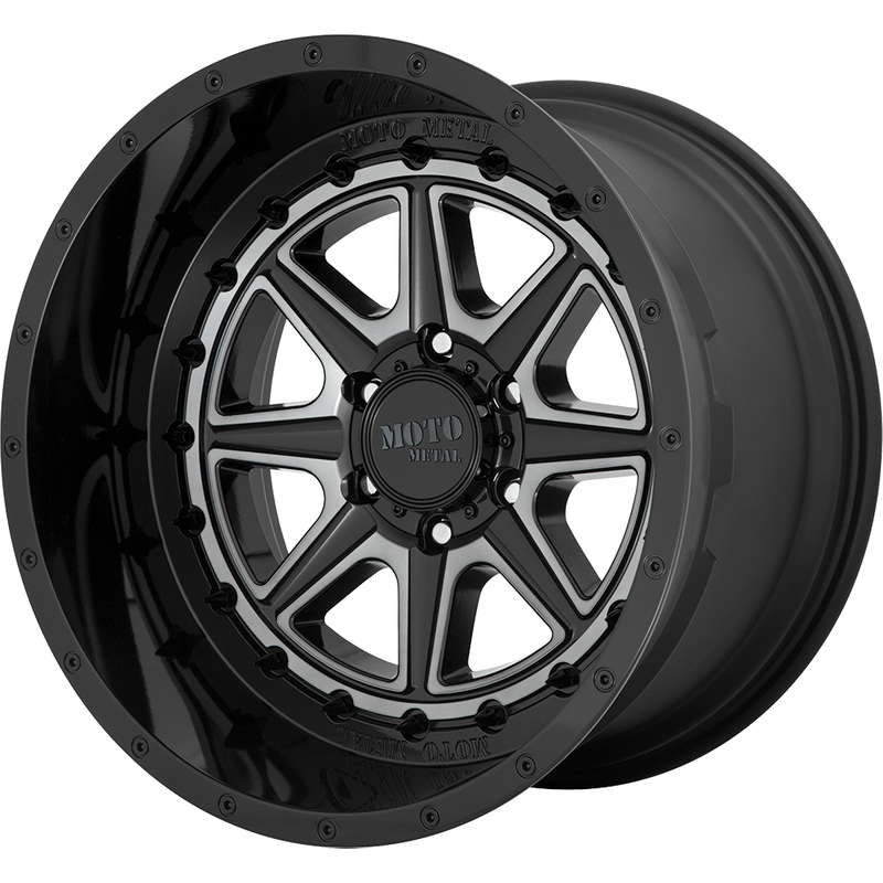 Roues Moto Metal MO801 Phantom Noir Gris Teinté 20x10 6x135 -18 — Roues et jantes