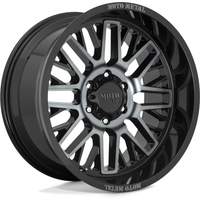 Moto Metal MO802 Warlock Gloss Black Machined Wheels 20x10 -6x135 — Wheels & Rims