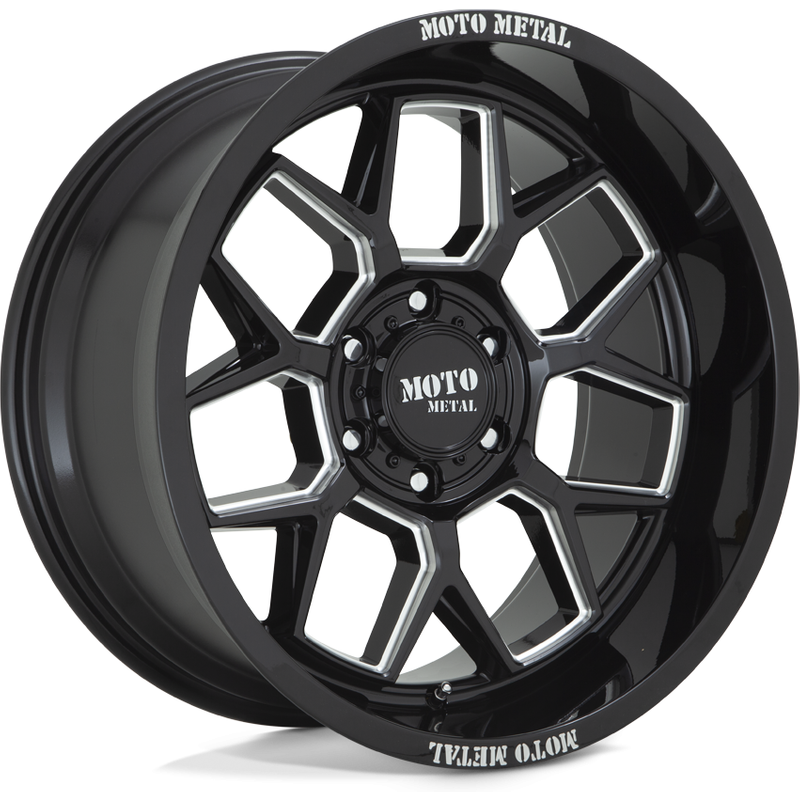 Moto Metal MO803 Banshee Gloss Black Milled 20x10 Rims -6x135 — Wheels & Rims