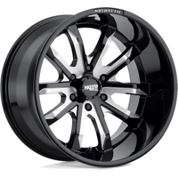 Moto Metal MO983 Dagger Gloss Black Milled 20x9 Rims 6x114.3 — Wheels & Rims