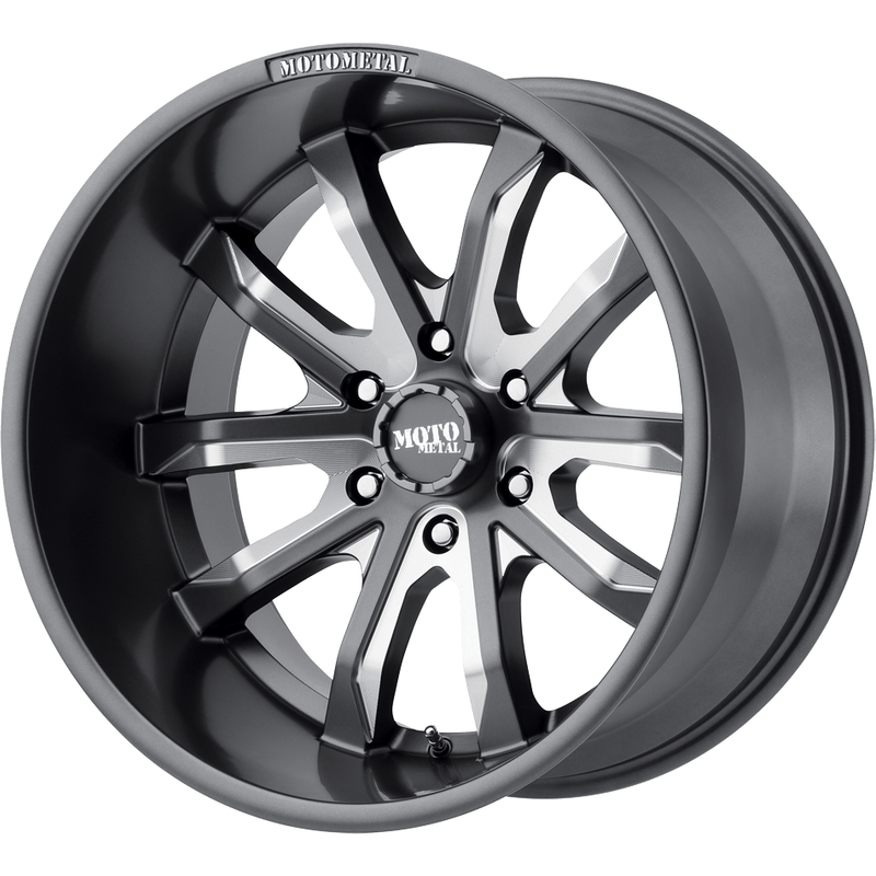 Moto Metal MO983 Dagger Gray Milled 20x9 Wheels - 6x114.3 Bolt Pattern — Wheels & Rims