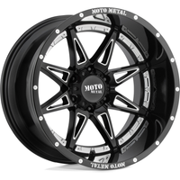Roues Moto Metal MO993 Hydra Noir Brillant Moulé - 20x10 - 5x127