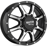 Roues Moto Metal MO995 Noir Brillant Usiné - 20x8.5 - 8x165.1