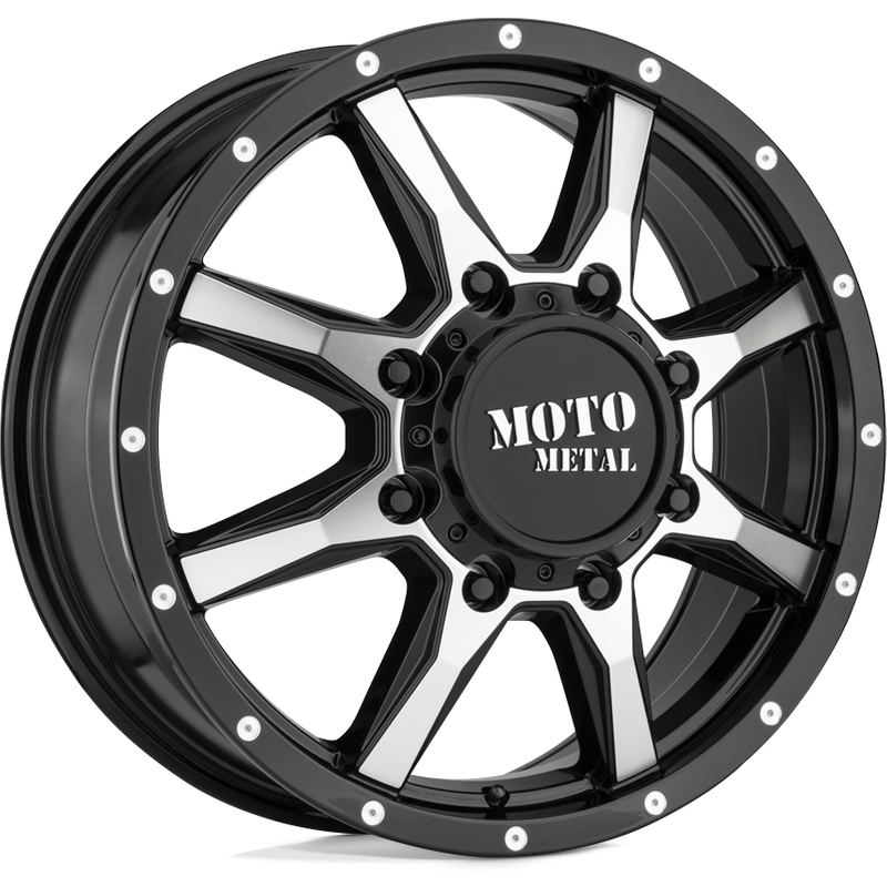 Moto Metal MO995 Gloss Black Machined Wheels - 20x8.5 - 8x165.1 — Wheels & Rims