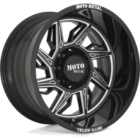Moto Metal MO997 Hurricane Gloss Black Milled Left Wheel 20x10 — Wheels & Rims