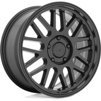 Motegi Racing MR144 M9 Satin Black 16x7 Wheels - 5x100 Bolt Pattern — Wheels & Rims