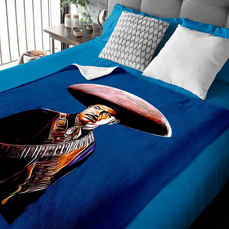Aguilar - Antonio Aguilar - Baby Blankets in Royal Blue — Baby Blankets