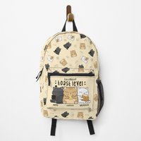 Chubby Cat Toast Level Backpack — Casual & School Backpacks