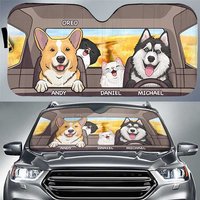 Pare-soleil auto personnalisé Chiens et Chats