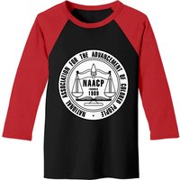 T-shirts de baseball NAACP pour hommes en noir/rouge