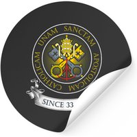 One Holy Catholic Apostolic Church Latin Stickers
