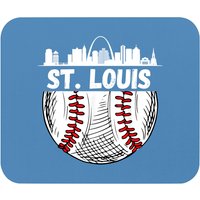 Vintage St. Louis Baseball Skyline Mouse Pad — Mouse Pads & Desk Mats