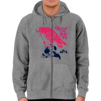 Queens Of The Stone Age Unisex Zip Hoodie in Red