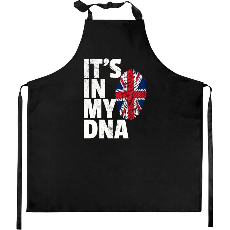 IT'S IN MY DNA British Flag Kitchen Apron — Kitchen Aprons
