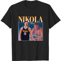 Nikola Jokic 90s Bootleg Vintage Tee for Men — Mens T Shirts