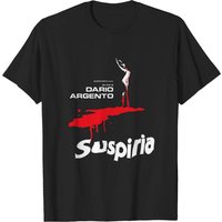 T-shirt Édition Limitée Hommage Noir Affiche de Film Suspiria 1977 — T-shirts pour hommes