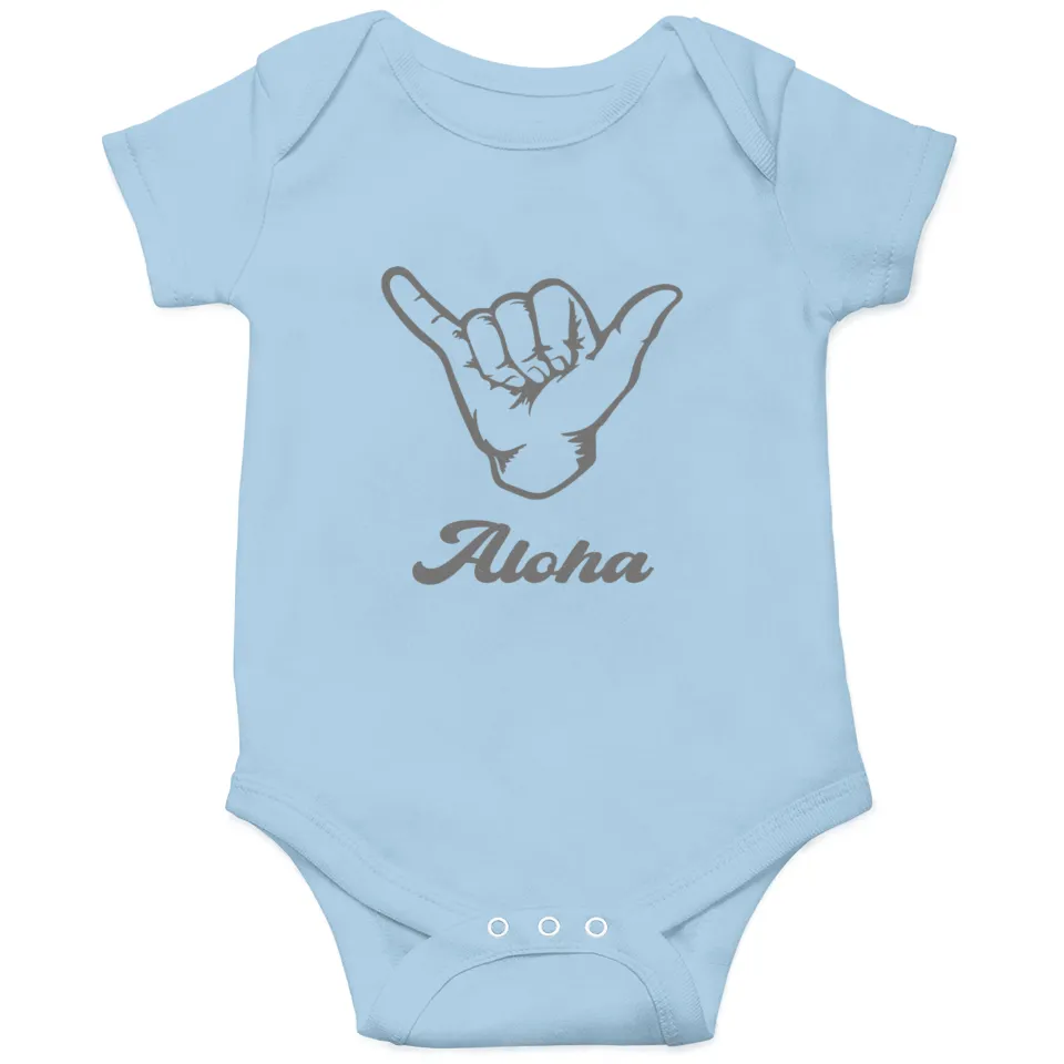 Aloha Shaka Hawaii Hang Loose Onesies — Baby Onesies