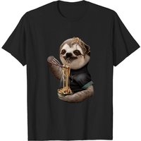 Sloth Eating Noodle Men's T-Shirt