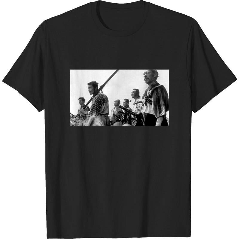 Seven Samurai Akira Kurosawa Men's T-Shirt - Black — Mens T Shirts