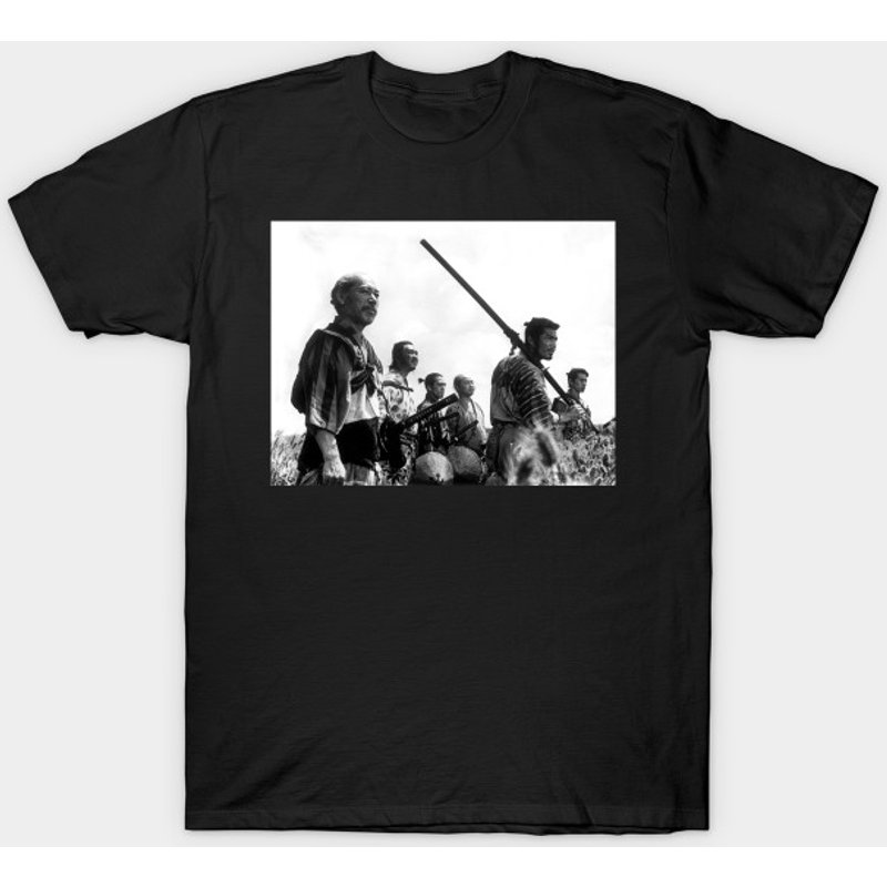 Seven Samurai Men's T-Shirt in Black — Mens T Shirts