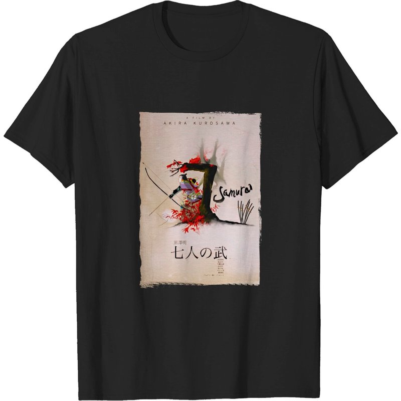 Seven Samurai Men's Black T-Shirt — Mens T Shirts