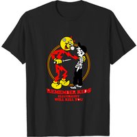 Reddy Kilowatt Remember Kids Electricity Will Kill You T-Shirt