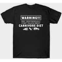 Warning Carnivore Diet Talking Men's T-Shirt