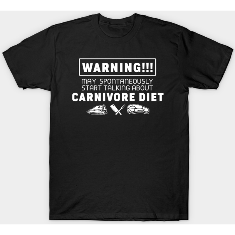 Avertissement T-shirt pour hommes sur le régime carnivore — T-shirts pour hommes