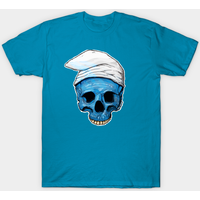 Smurf Skull Men's T-Shirt in Black