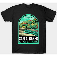 T-shirt pour hommes Sam A. Baker State Park - Noir — T-shirts pour hommes