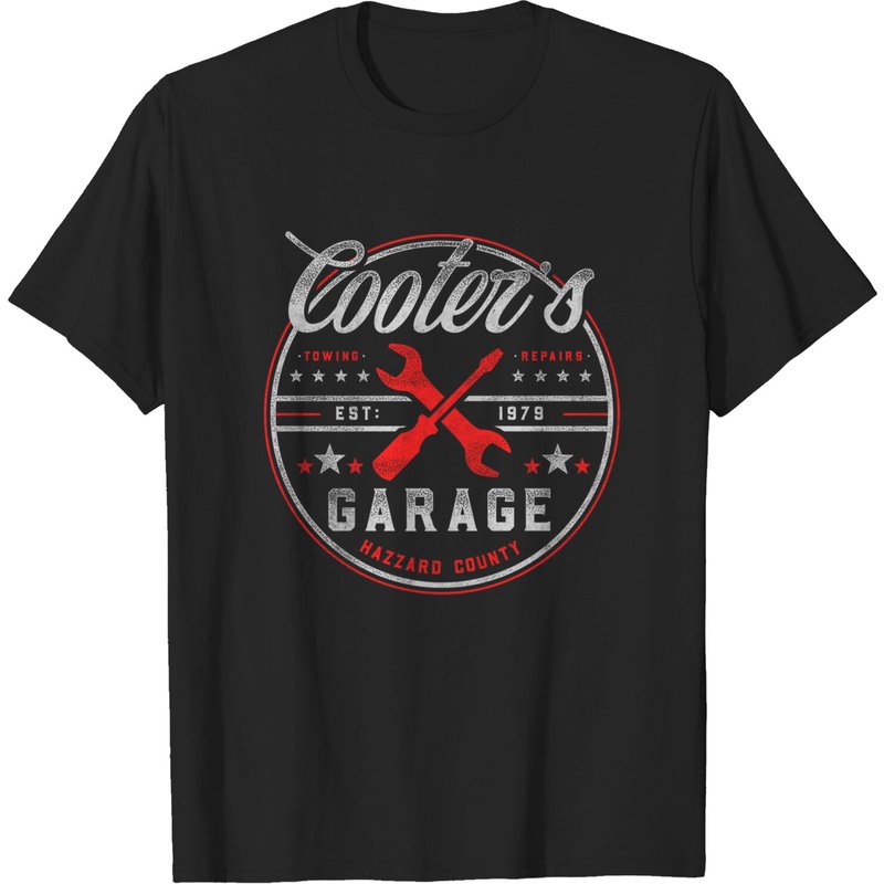 T-shirt pour hommes Cooter's Garage en noir — T-shirts pour hommes