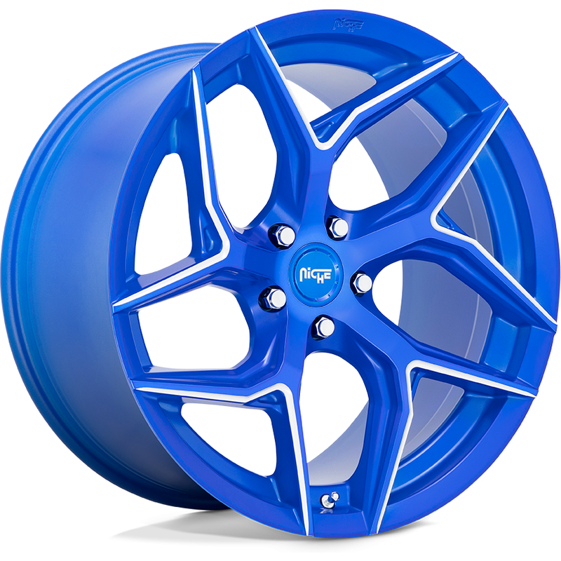 Niche M268 Torsion Blue Milled 20x10.5 Wheels 5x120 Bolt Pattern — Wheels & Rims