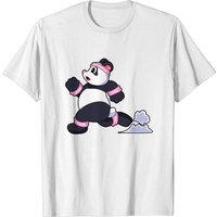 Panda As Runner at Running - Men's T-Shirt — Mens T Shirts
