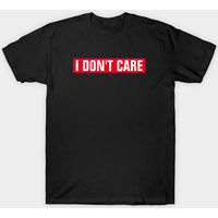 T-shirt pour hommes I Don't Care Red Rectangle — T-shirts pour hommes