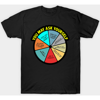 T-shirt pour hommes You May Ask Yourself en bleu royal — T-shirts pour hommes