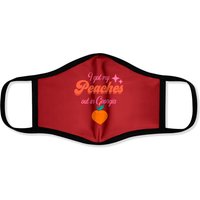 I Got My Peaches Out In Georgia Face Mask by Justin Bieber