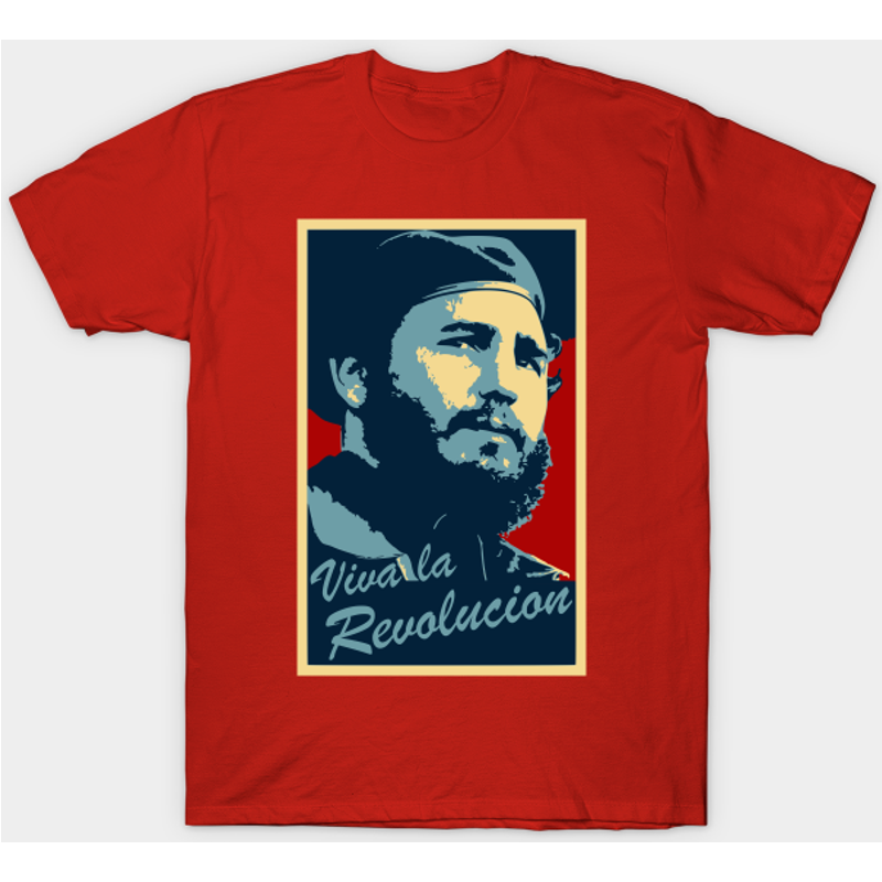 T-shirt Fidel Castro Révolution pour hommes — T-shirts pour hommes