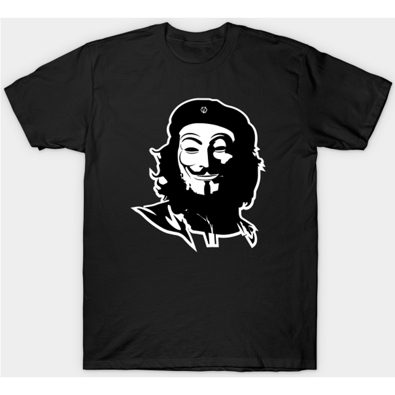 T-shirt pour hommes Che Guevara V For Vendetta - Noir — T-shirts pour hommes