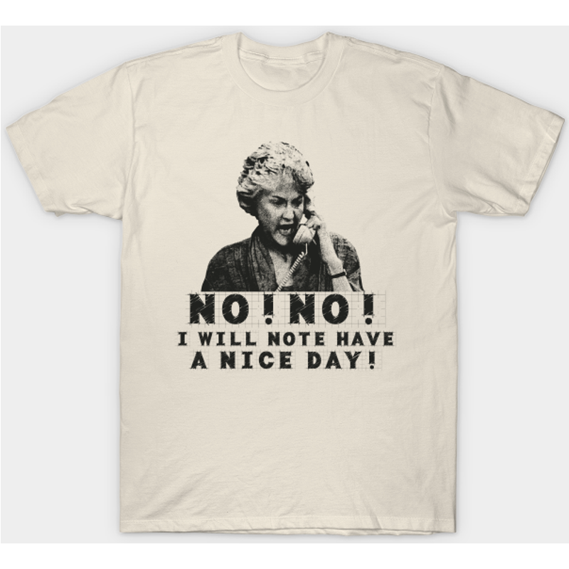 Pencilart Bea Arthur Je Ne Vais Pas Avoir Une Belle Journée T-Shirt Pour Hommes — T-shirts pour hommes