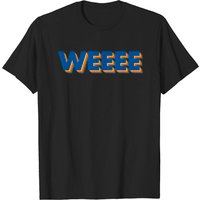 Weeee! - Weee Men's T-Shirt in Black — Mens T Shirts