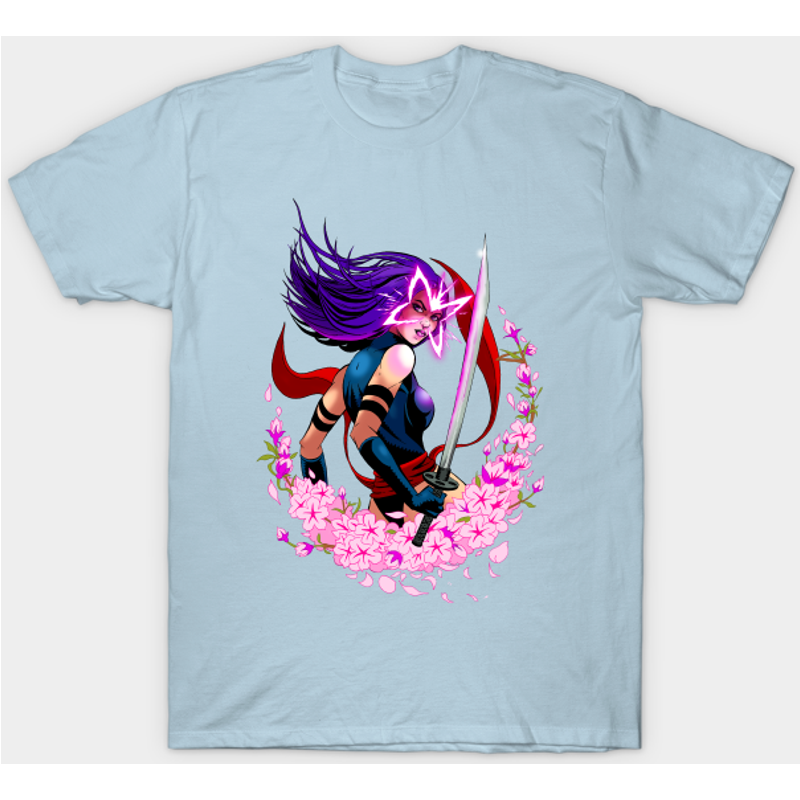 T-shirt pour hommes Psylocke en bleu royal — T-shirts pour hommes